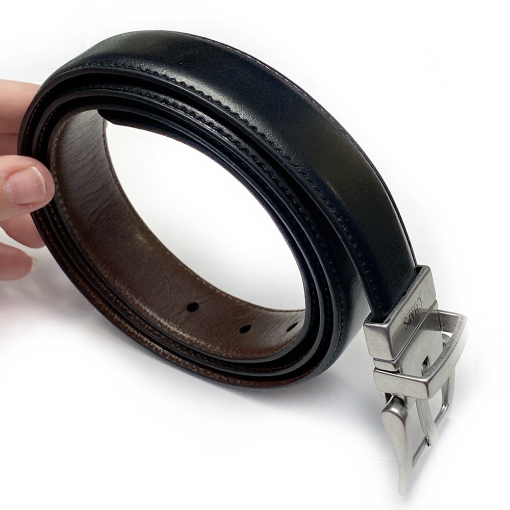 Chaps Men’s Faux Leather Reversible Belt